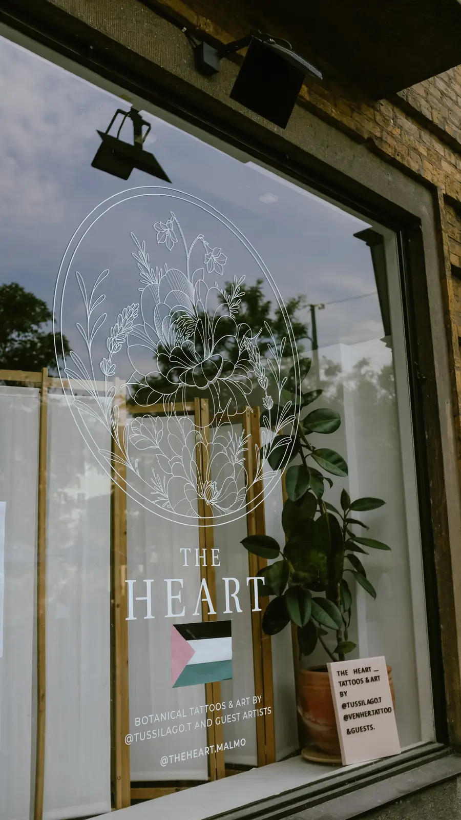 The Heart tattoo studio storefront in Malmö